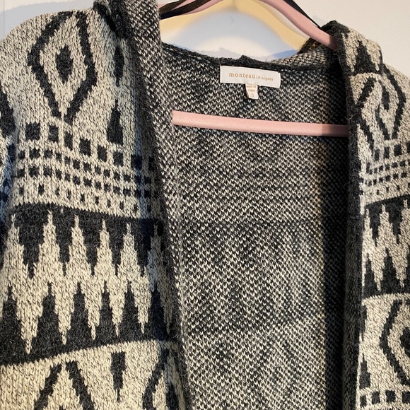 Monteau Hooded Cardigan with Pockets - Picture 3 of 7